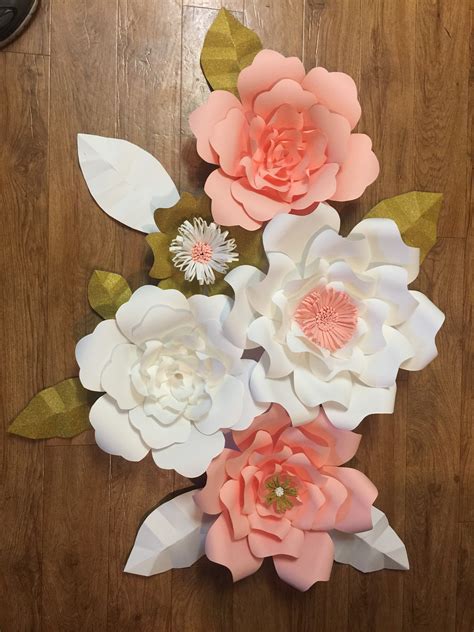 Cardstock Paper Flowers For Sale 15 Medium Size Rose Using Only 12