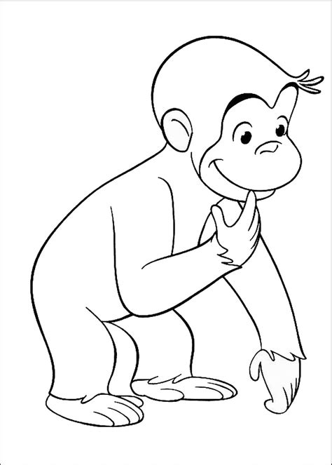Curious George Coloring Pages