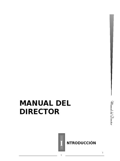 manual del director pdf maestros planificación