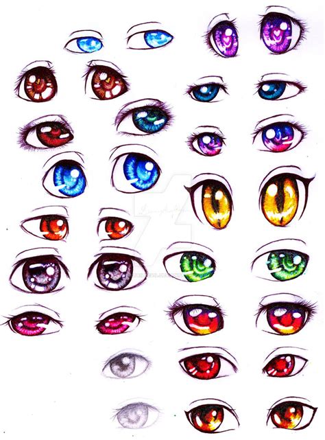 15 Anime and Manga coloured eyes by DetailDevil on DeviantArt