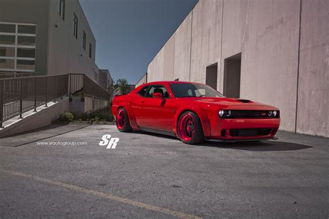 Liberty Walk Dodge Challenger Hellcat By Sr Auto Is Hell Of A Tuning