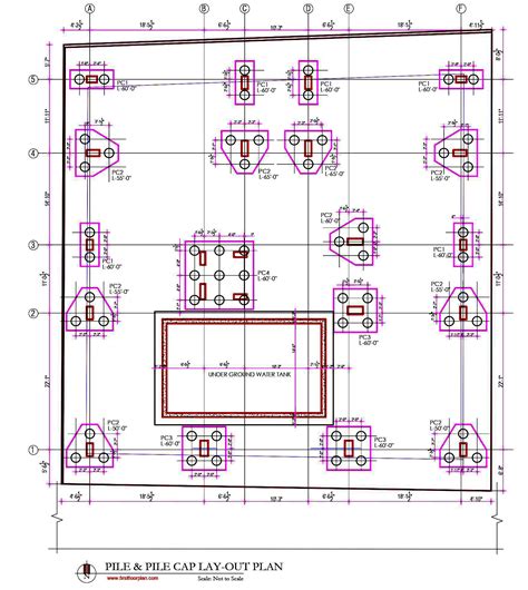 Pile Design Autocad File With Pdf And Pile Designs Notes First Floor