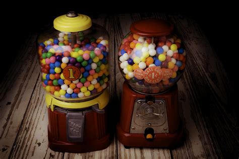 Two Gumball Machines Photograph By Garry Gay Fine Art America