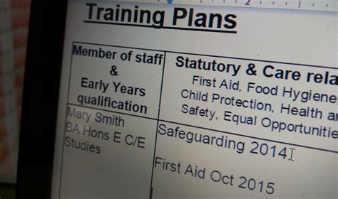 As it is an ofsted requirement to have a record of all employees training, employers need to ensure this is readily available upon an ofsted inspection. Using Training matrix to record staff training