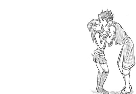 natsu and lucy kiss sketch by chewp on deviantart