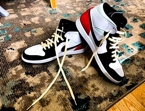 Decided To Do A Lace Swap On My Jordan 1 Mid Se Unions Rsneakers