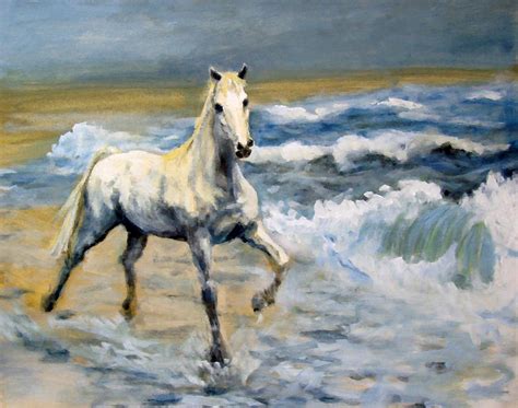White Mare Painting By Graham Keith Fine Art America