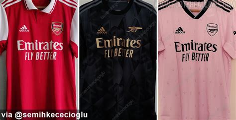 Arsenal 22 23 Home Away And Third Kits Leaked Footy Headlines