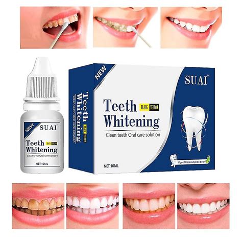 Suai Teeth Whitening Essence Serum Dental Whitener Bleach Powder Oral