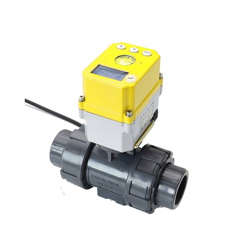 Smart Electric Ball Valve Remote Application Mobile Control Pvc Electric Ball Valve With