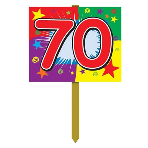 70th Birthday Yard Sign Partycheap