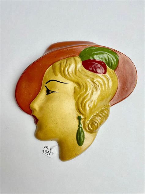 Art Deco Ceramic Wall Head – Northam Secondhand