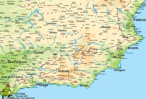 Map Of Southern Spain