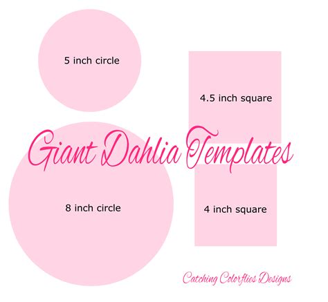 Easy Giant Paper Dahlias Printable Template I Have A Special Treat