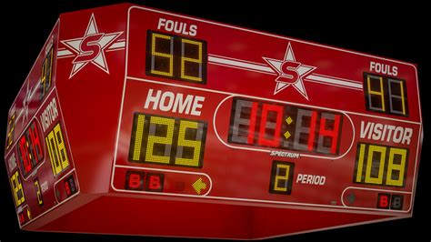 High School Gymnasium Scoreboards 10 Basketball Scoreboards