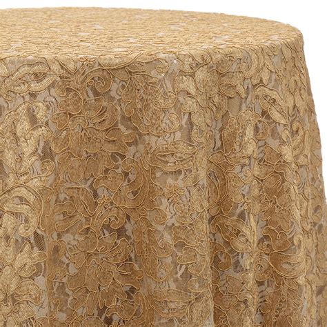 Gold Lace Table Overlay Gold Table Linens Event D Cor Direct