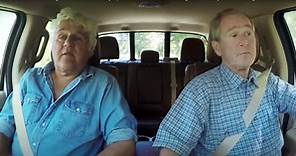 Former President George W. Bush picks Jay up in a 2013 Ford F150 King Ranch