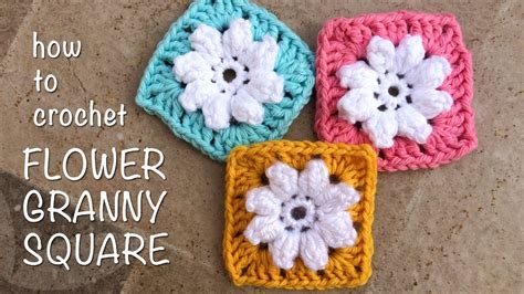 Crochet Flower Granny Square Crochet Granny Square Tutorial Bag O Day