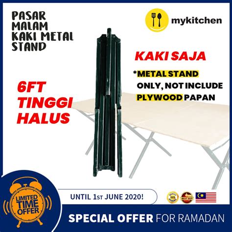 Meja didesain sedemikian rupa agar mudah disimpan dalam kondisi terlipat. KAKI SAJA 6ft Tinggi High Pasar Malam Meja Lipat ...