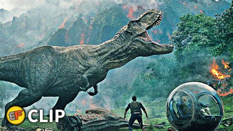 Carnotaurus Attack Saved By Rexy Scene Jurassic World Fallen Kingdom 2018 Movie Clip Hd 4k