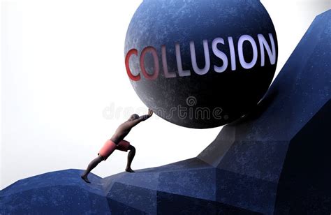 Collusion As A Problem That Makes Life Harder Symbolized By A Person
