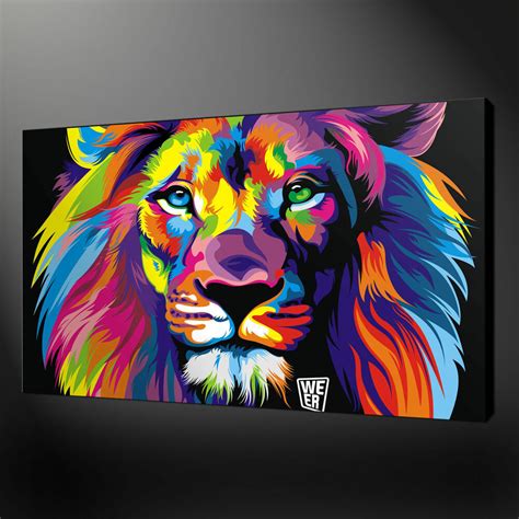Canvas prints, acrylic prints, framed prints and posters by simply canvas art. Canvas Print Home Decor Wall Pictures Animal Lion Abstract ...