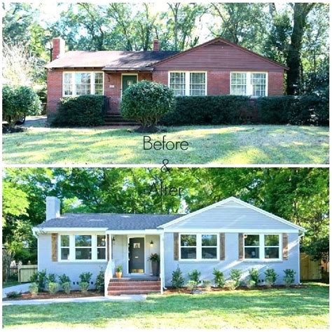 Thankfully, i had some very patient. painting brick ranch house before and after - Google ...