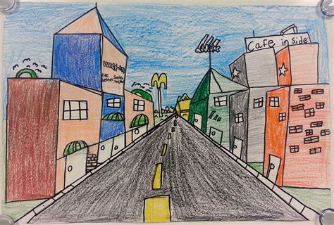 One Point Perspective City Streets 5th Art With Mrs Nguyen