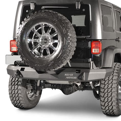 road armor® stealth series full width rear hd bumper with tire carrier