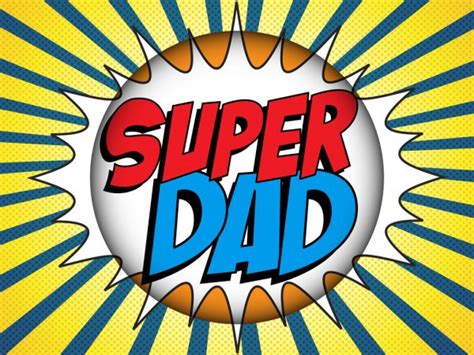 Happy Father Day Super Hero Dad — Stock Vector © Gubh83 26549065