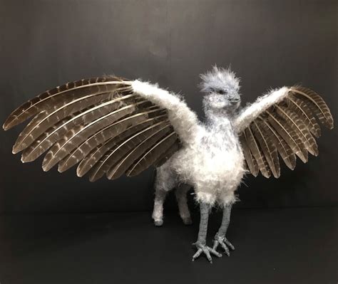 Baby Buckbeak The Hippogriff Harry Potter Item Real Feather Etsy