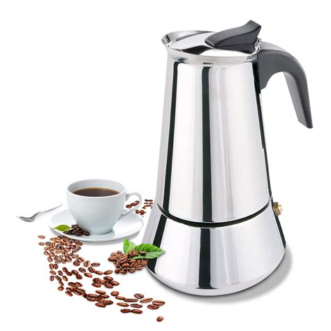Fcus Stovetop Espresso Maker Moka Pot 9 Cup Percolator Italian Coffee Maker Classic Cafe
