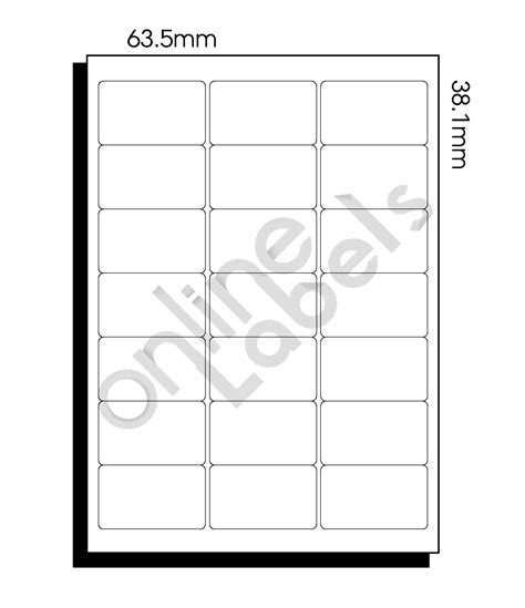 105mm X 983mm 6 Labels Per Sheet Online Labels