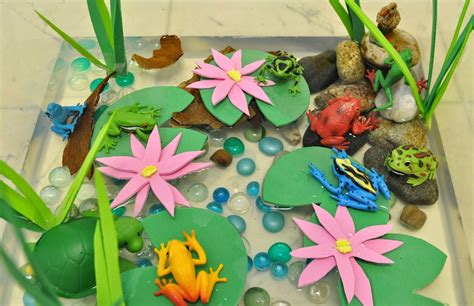 Creative Projects For Kids Frog Pond Sensory Bin Сенсорные коробки
