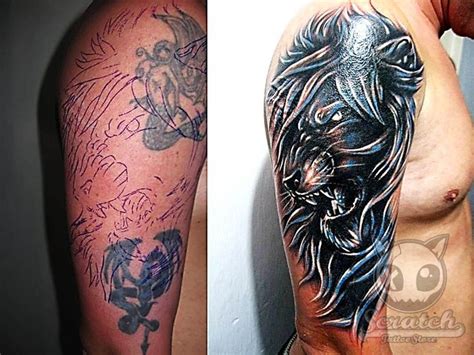 Https://tommynaija.com/tattoo/3d Lion Scratch Tattoo Designs
