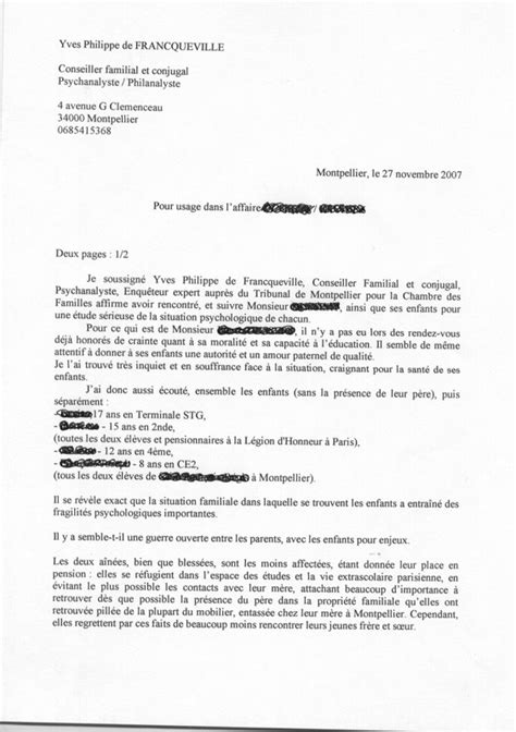 modele lettre juge affaires familiales  Modele de lettre type