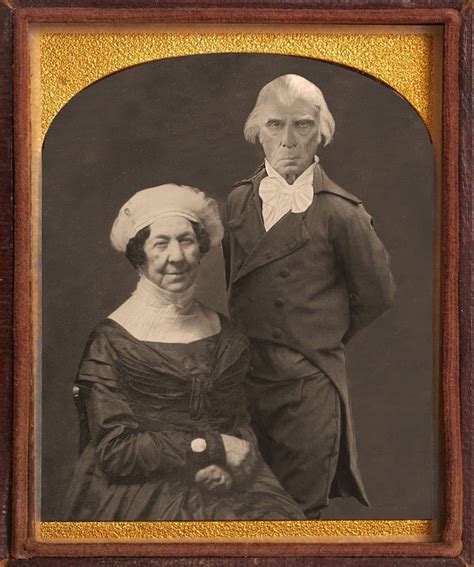 Lost Daguerreotype Photograph Of James And Dolley Madison American