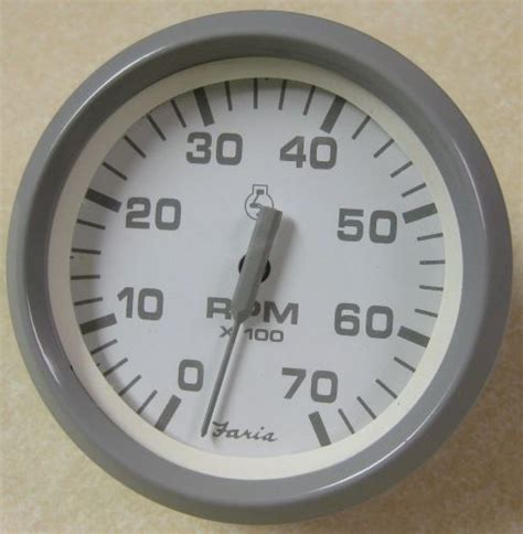 Sell Faria Gauge Tachometer 7000 Rpm White Nantucket Series Tc9867b