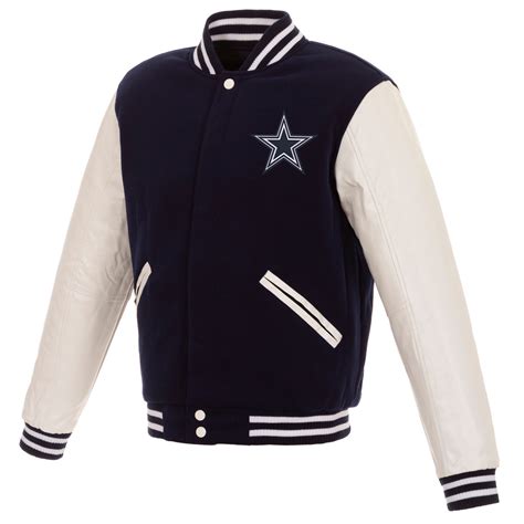 Dallas Cowboys Reversible Varsity Jacket Jh Design Group
