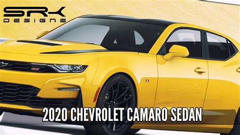 2020 Chevrolet Camaro 4 Door Sedan Photoshop Car Rendering Srk