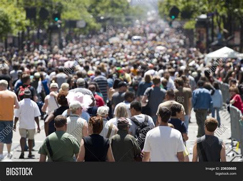 Crowd People Walking Image And Photo Free Trial Bigstock