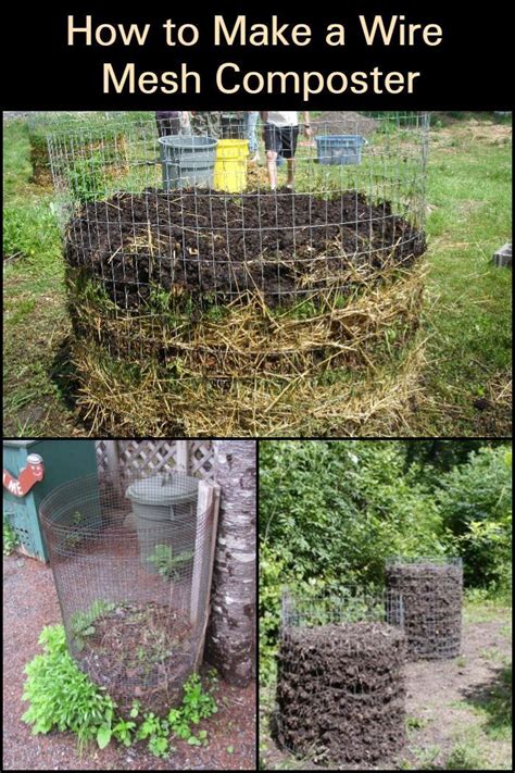 Making your own compost a great source of bulky, organic material is your own garden compost. If you need a large composter for you garden, then a wire ...