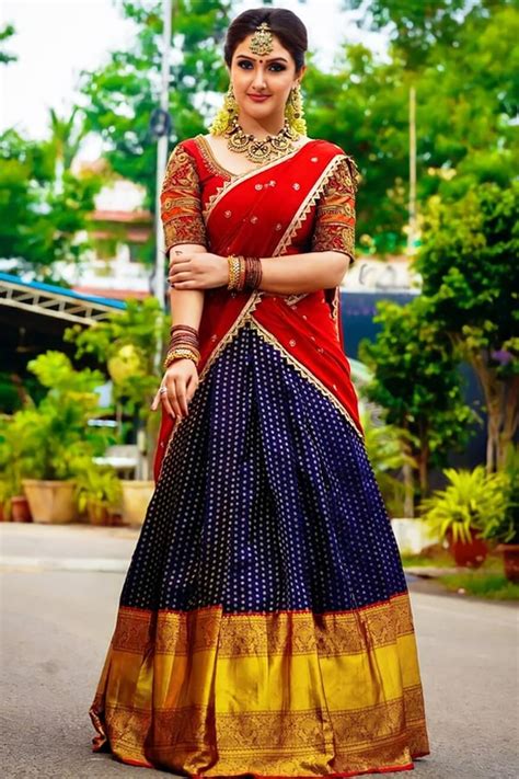Traditional Half Saree Designs Online Shopping New
