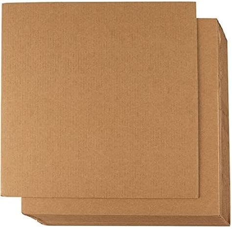 Wholesale 12x12 Corrugated Cardboard Sheets 24 Pack Bulk Flat Square