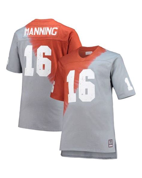 Mitchell And Ness Peyton Manning Gray Tennessee Volunteers Name And Number