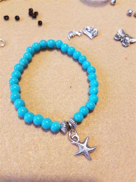 Womens Turquoise Bracelet With Charm Etsy