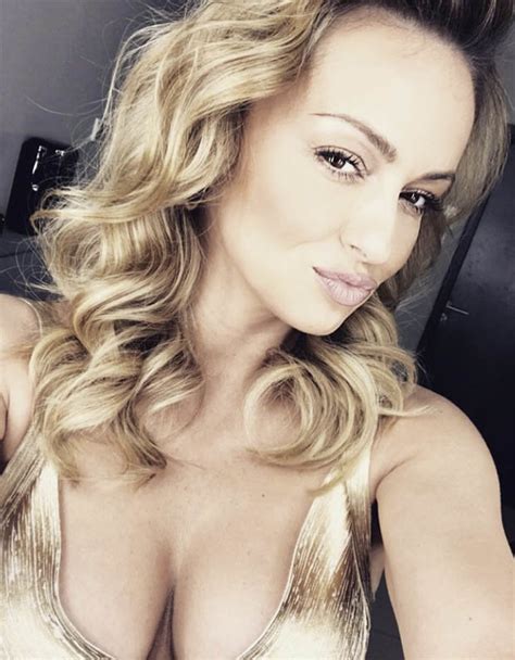 Strictly Come Dancing Ola Jordan Bares Cleavage In Thigh Skimming