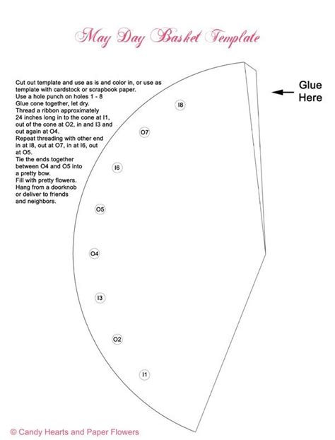 May Day Basket Printable Template Printable Templates