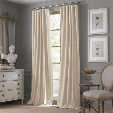 Valeron Estate Room Darkening Cotton Linen Window Curtain Panel | Bed