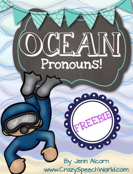 Speechie Freebies Ocean Pronoun Practice Pinned By Sos